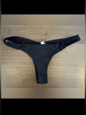 Reef black bikini cheeky thong bottom